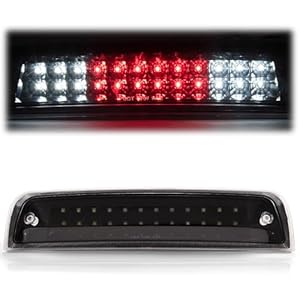 PIT66 LED 3rd Brake Light, Compatible with 09-17 Dodge Ram 1500/10-17 Dodge Ram 2500 3500 Third Brake Stop Lamp Light Clear Lens Black Housing 55372082AC