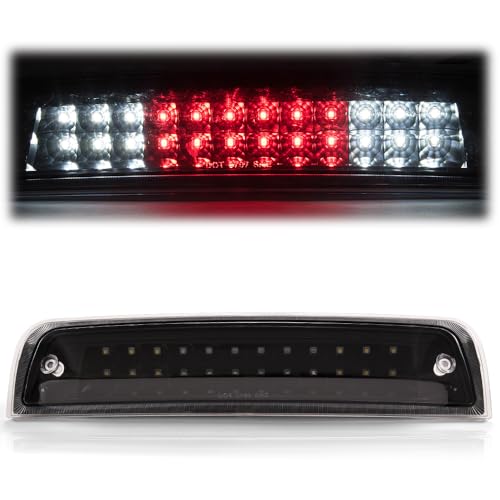 PIT66 LED 3rd Brake Light, Compatible with 09-17 Dodge Ram 1500/10-17 Dodge Ram 2500 3500 Third Brake Stop Lamp Light Clear Lens Black Housing 55372082AC