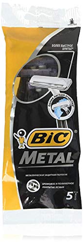 Bic Metal Men's Disposable Shaving Razors, 5-Count x 50