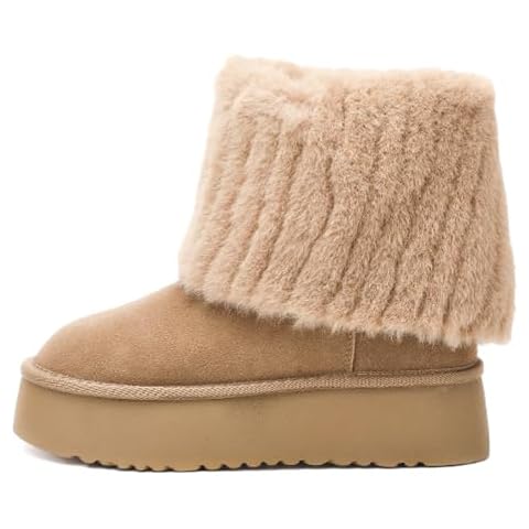 JPYXKM Platform Fur Boots Cover
