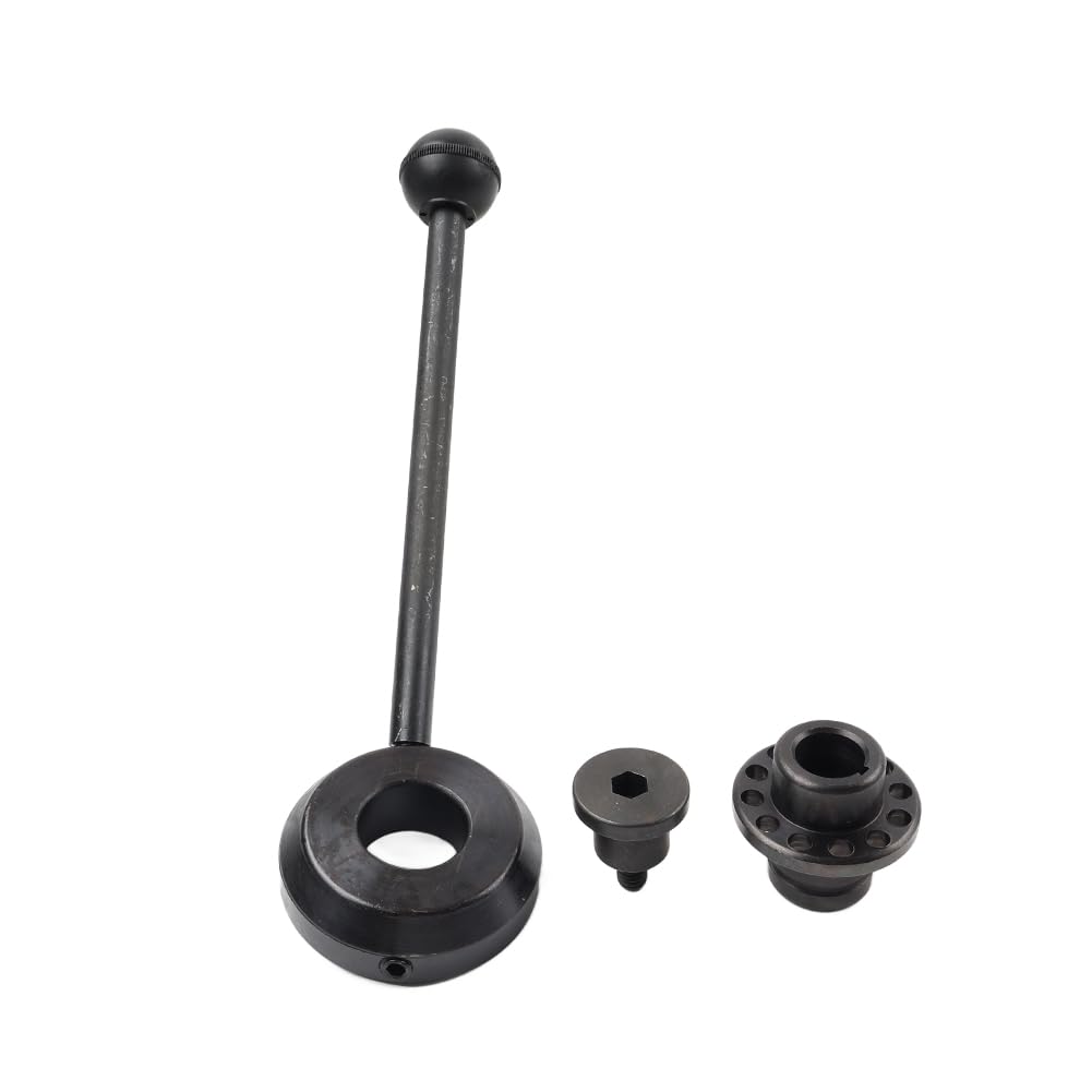 Bacar Milling Machine Quill Handle 26mm for Bridgeport | 3Pcs with 12-Hole Indexing Hub, Handle Retaining Screw, for Turret Milling Machines
