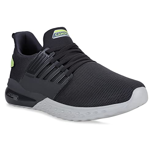 Campus Men's Jade Walking Shoes M.Gry/Pista GRN - 10UK/India