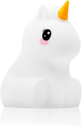 Lumipets Luz nocturna de animales para niños, luz de guardería de silicona para bebés y niños, luz nocturna blanda para habitación de niños, luces