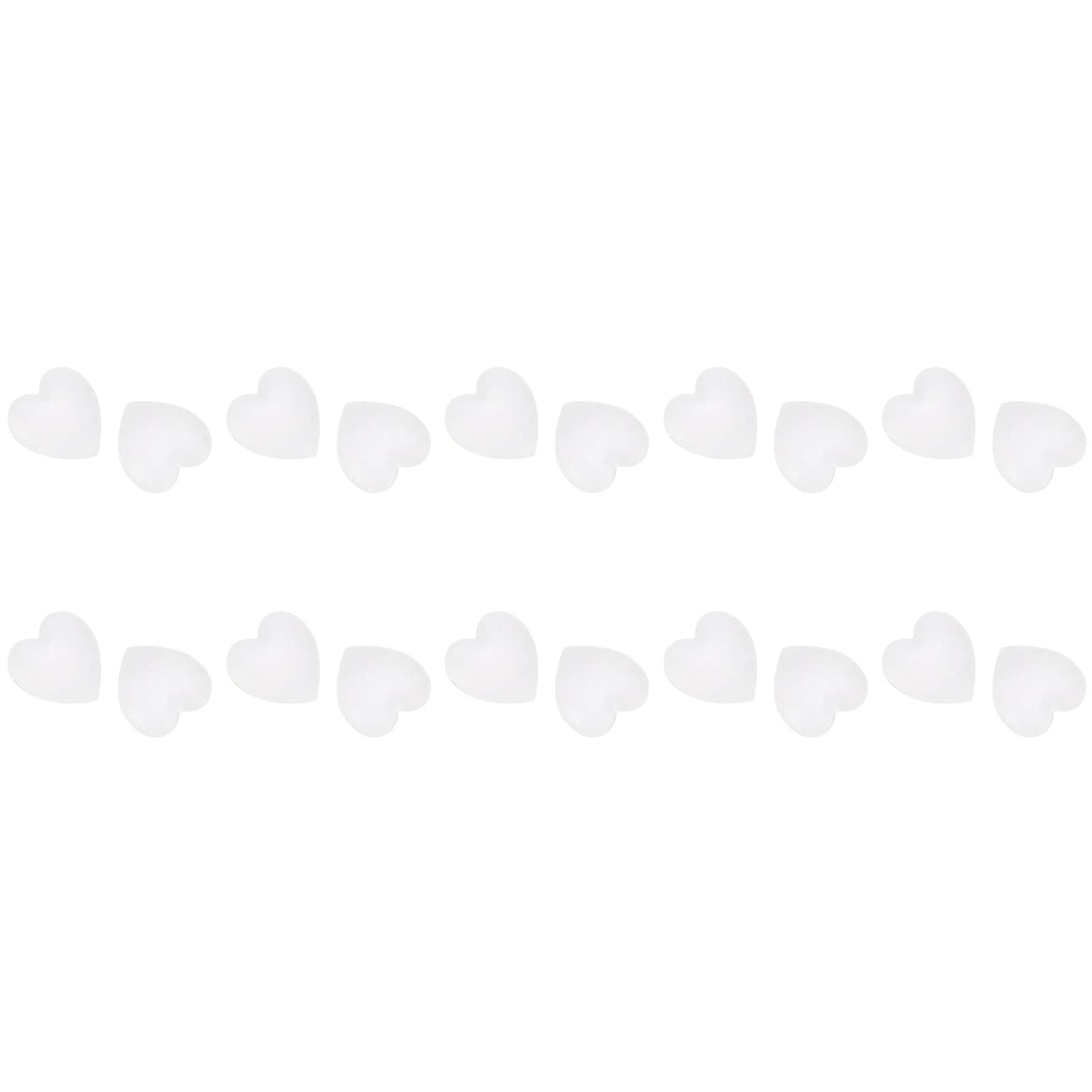 CHENGBEI 10 Pairs Anti-Slip Eyeglass Ear Grips Hook Tiny Heart-Shape Retainer Colorful Ear Grip Retainer for Sports Daily Wear Ear Hook for Glasses, Transparent White