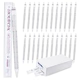 160 Stück 50ml Serologische Pipetten, Polystyrol Serologische Pipetten, Sterile, Transparent, Unabhängige Verpackung, 388mm Länge (160 Stück)