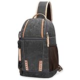 【Geräumige Kapazität】 28 x 13 x 43 cm (L x B x H); obere Schicht kann Reiseutensilien wie Kleidung, Handtuch und anderes Zubehör halten. Die untere Schicht ist für 3-4 professionelle Objektive + 1 DSLR-Digitalkamera (wie Canon, Nikon, Sony, Pentax) ausgelegt.