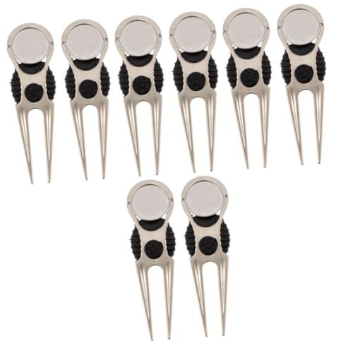 Outil de relève-pitch de golf en alliage de zinc Mipcase, lot de 4 ensembles de 2 pièces