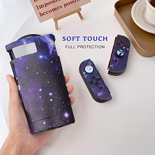 JYPS Carrying Case Cover Kit Compatible with Nintendo Switch with Carry Handle for Console Accessories-Premium Protective Portable Hard Shell Pouch Travel Bag Compatible for Nintendo Switch,Galaxy