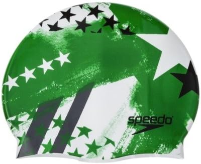 Speedo Adult "Home of Fast" Lochte Green Silicone Cap