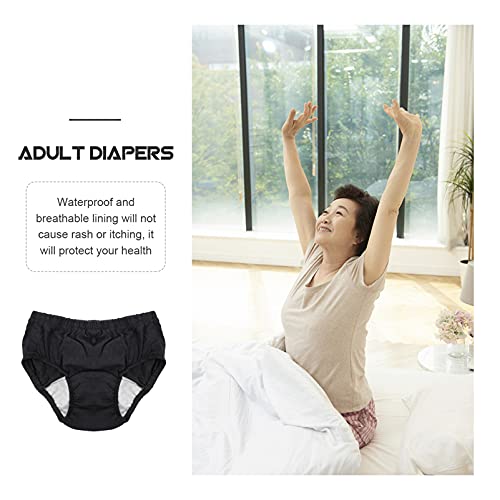 DOITOOL Fralda de adulto reutilizável, fralda para adultos, lavável e livre de vazamentos, roupa ínt
