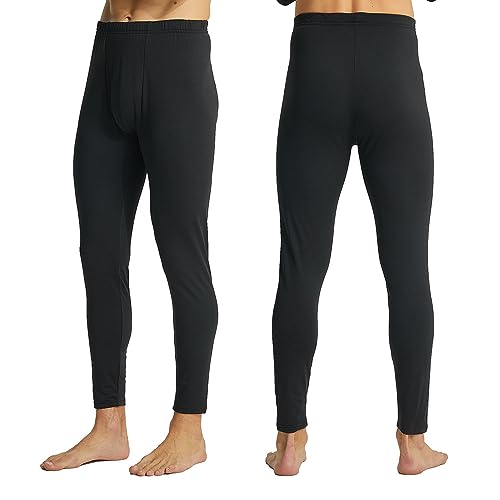 YUSHOW Thermal Underwear for Men Fleece Lined Thermal Pants Men Long Johns Bottoms Cold Weather Base Layer for Running Skiing3
