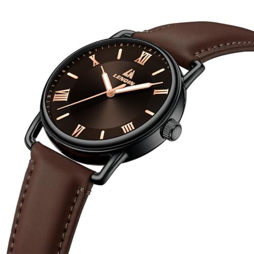 Image of LN LENQIN Mens Watches Unisex Military Sport Nylon Strap Stylish Luminous Fashion Analog Quartz Watch for Men Waterproof Army Tactical Casual Wristwatch