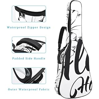 Hondank Housse pour guitare acoustique – Motif jungle et paon dans l’arbre – 1 cm d’épaisseur – Étanche – 101,6 cm… - Les Beatles, Paul McCartney, John Lennon, RIngo Starr, George Harrison Hondank Housse pour guitare acoustique - Motif jungle et paon dans l'arbre - 1 cm d'épaisseur - Étanche - 101,6 cm… – Image 4