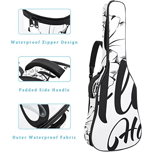 Hondank Housse pour guitare acoustique – Motif jungle et paon dans l’arbre – 1 cm d’épaisseur – Étanche – 101,6 cm… - Les Beatles, Paul McCartney, John Lennon, RIngo Starr, George Harrison Hondank Housse pour guitare acoustique - Motif jungle et paon dans l'arbre - 1 cm d'épaisseur - Étanche - 101,6 cm… – Image 5