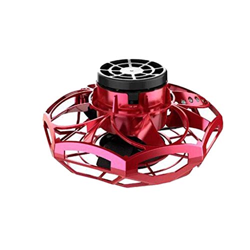 Preisvergleich Produktbild Drohne Kinder, UFO Levitation Mini Drohnen, Flugzeuge Spielzeug Fliegender Ball Handbetrieben, Infrarot Induktions Hubschrauber Quadrocopter mit 360°Rotierenden und LED-Leuchten Geschenke (Rot)