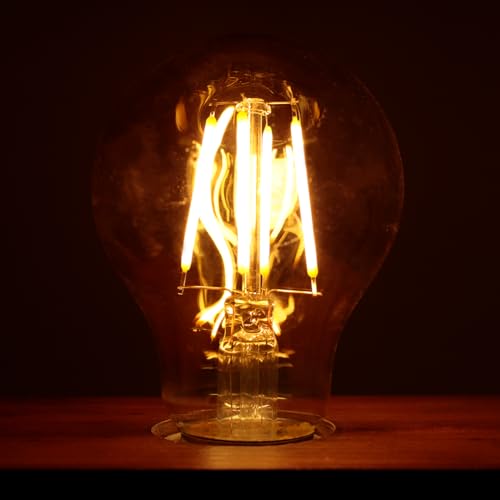 Kit 10 Lâmpada Led Bulbo Retrô Filamento A60 E27 Luz Quente