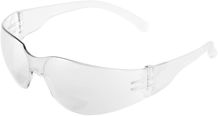 Bullhead Safety Eyewear BH11125 Torrent Readers, Crystal Clear Temple, Clear Lens, (1 Pair), One size fits all