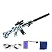 turkey Elektrisches Gel Ball Blaster Spielzeug, M416 Splatter Ball Blaster mit 30000 Stück Wasserperlen, Gel Wasserball Spielzeug für Outdoor Aktivitäten – Shooting Team Game (Blue)