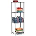 Nexel 5 Tier Black Epoxy Wire Shelving Starter Unit, 30" W x 18" D x 63" H