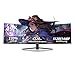 CRUA 49" Curved Gaming Monitor | DQHD (5120 * 1440), 120Hz, 1500R, 32:9, AMD FreeSync, 120% sRGB,Ultra-Wide-Screen-Moni... HDMI 2.1 und DP 1.4, Wandmontage – Schwarz
