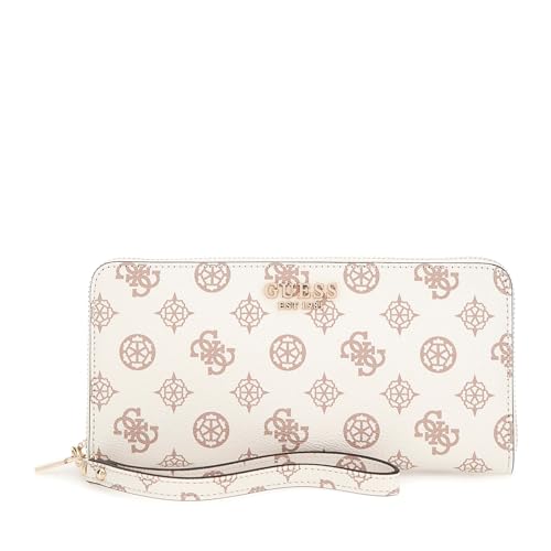 Image of Guess Women's White Printed Wallet| Ladies Purse Handbags | Gift For Ladies