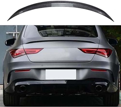 Becquets Arrière Voiture CLA C118 AMG Kit Spoiler Anti-UV Effet Carbone