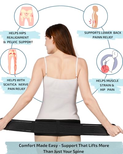 Image of Sciatica Pain Relief Belt for Men & Women, Sacroiliac Si Joint Hip Belt for Back pain, Pelvic Support Strap, Nerve Pain Relief & lower back support (UNIVERSAL)