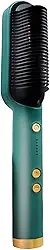 Escova Alisadora De Cabelo Elétrica Bivolt, Alisa, Hidrata, Modela, Alinha e Anti Frizz, Pente Quente para Cabelos Cacheados e Ondulados, 5 Níveis de Temperatura