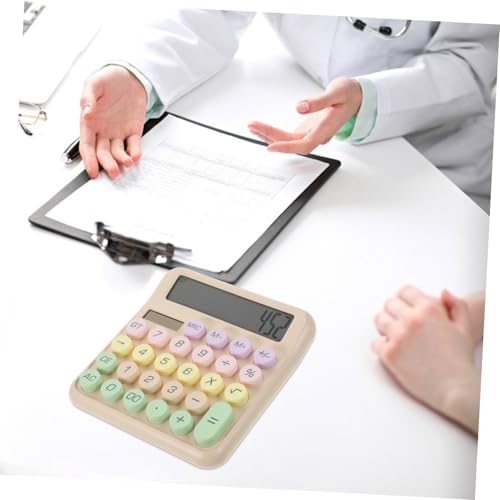 Calculadora de oficina portátil UKCOCO ideal para mochilas y estudio diario 4