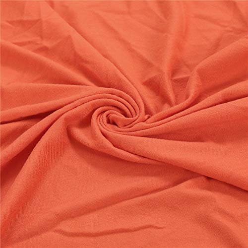 Housse de canapé 3 places élastique orange extensible et lavable - 7