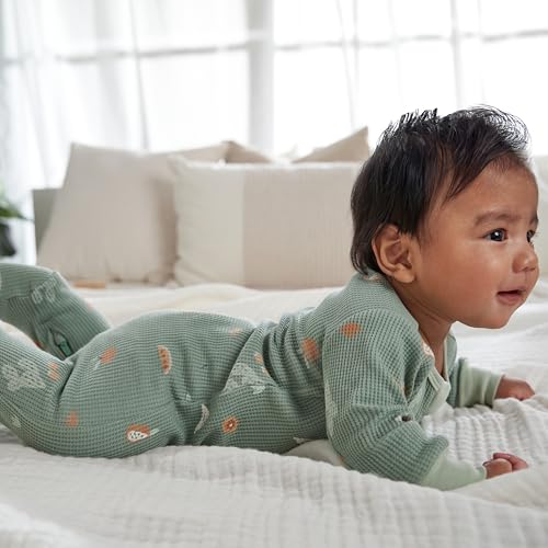 Image of Gerber Baby Boys & Girls 2-Pack 2-Way Zip Thermal Footed Sleep 'N Play