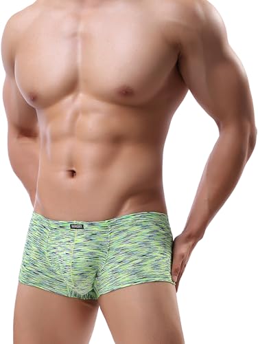 iKingsky Men's Pouch Boxer Briefs Stretch Shorts Underwear Colorful Bulge Trunk Underpanties2
