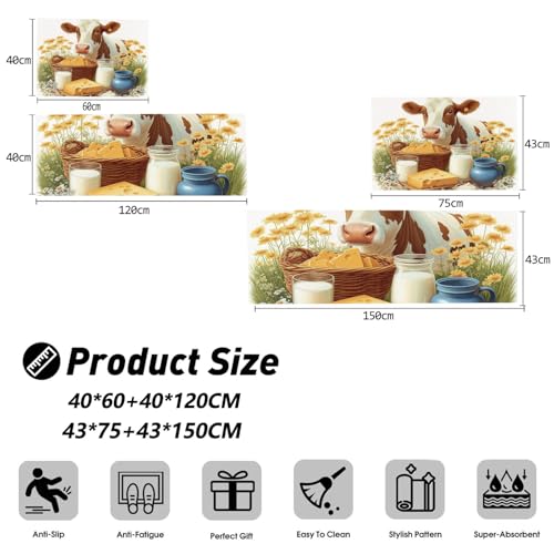 Tapis de cuisine super absorbable et lavable avec support caoutchouc antidérapant - 7
