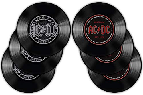for-collectors-only Lot de 6 dessous de verre AC/DC - Motif coaster - 1973 Cover