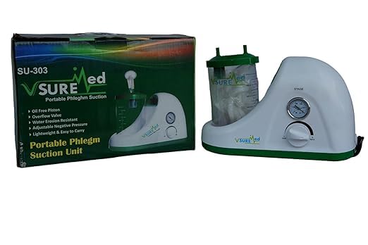 Portable phlegm Suction Unit 1000 ml Jar, Oil-free Lubrication Pump for Hospital, Clinic, Dentist, Home machine, Electrical Cleaning Disinfectant 12 Month warranty (Made In India) by vsuremed (B0DC6L297J) Amazon Price History, Amazon Price Tracker