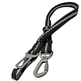 Anschnallgurt Hund Auto,Auto Sicherheitsgurt Für Sitze und Kofferraum,Hundegurt fürs Auto für Alle Hunderassen Geeignet,Mit Nacht Reflexionsstreifen und Notfall Dämpfungsschnur