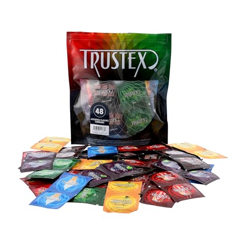 Trustex Condoms Assorted Flavors, Bag of 96