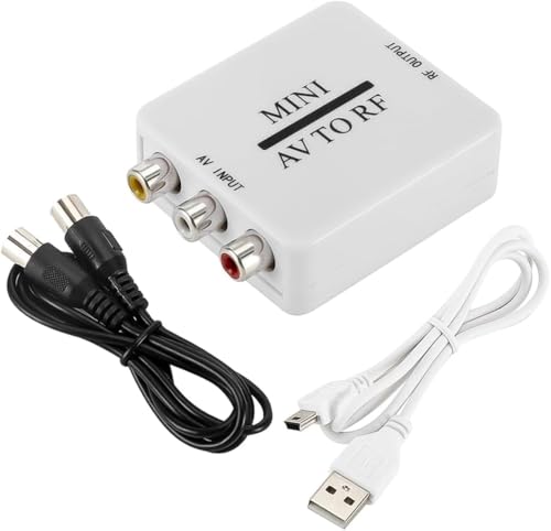 Modulador RCA a RF bidireccional para jugar a la PS o ver vídeos de VCR en tu proyector