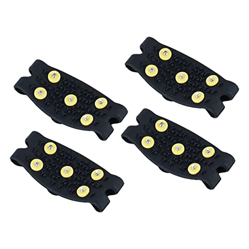 GLSTOY 2 Pack Non-Slip Ice Cleats for Shoes Snow Gripper Anti-Slip Crampon Spikes for Winter Climbing Shoes