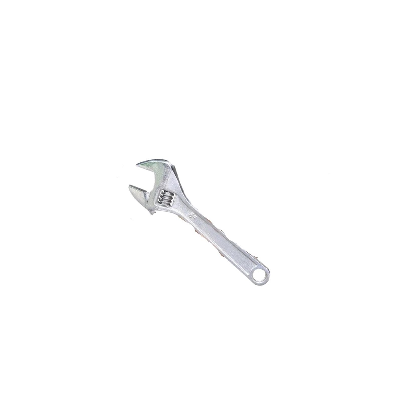 Jzqkxmvnclh B-6Inch Adjustable Universal Wrench Carbon Steel Dip Plastic Spanner