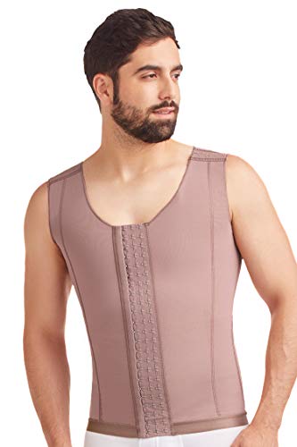 by Fajas D'Prada Men’s Comfort Post- Surgical Firm Compression Tank Top