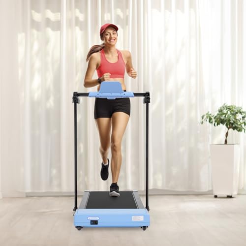 Caminadora plegable portátil con control remoto miniatura 2