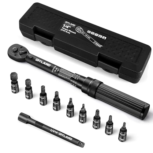 DIYLAND Clé Dynamométrique 1/4" 2-24Nm