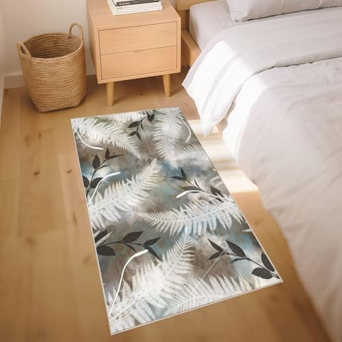 Tapis chambre enfant moderne bleu 90x150cm pour créer un coin lecture cosy au salon