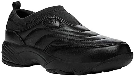 Propét Womens W3851 Wash & Wear Slip-on Ii Slip Resistant Sneaker Walking Shoe, Sr Black, 10.5 Wide US | Image 1
