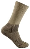 Wrightsock Profi Sportsocke, Laufsocke, Wandersocke, Modell Stride in braun, Anti-Blasen-System, doppel-lagig, Crew lang, Gr. L