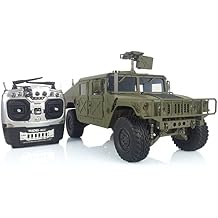 Hengguan Hg 1/10 Rc 4Wd P408 U.S. Military Vehicle Racing Car 2Speed Esc Motor 16Ch Radio