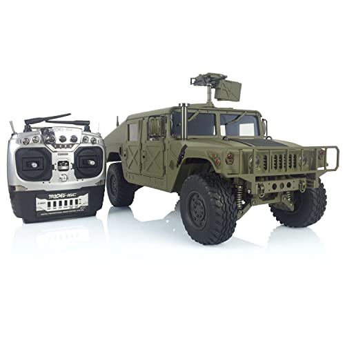 Hengguan Hg 1/10 Rc 4Wd P408 U.S. Military Vehicle Racing Car 2Speed Esc Motor 16Ch Radio