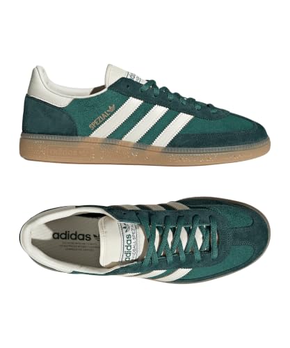 Image of adidas Originals Handball Spezial WMNS Shoes, Semi Court Green /Clear Mint /Gum Size 8.5