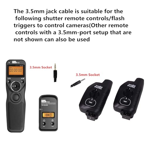 3.5MM-DC3 (MC-DC3) for Nikon Cameras Z5II/Z50II/ZR Shutter Release Cable is Suitable Connect the Timer, Camera Shutter Controller and Indoor Flash Trigger Cable (3.5mm-DC3 2pcs) by DYTDIEYINGTU - Used condition - Image 5